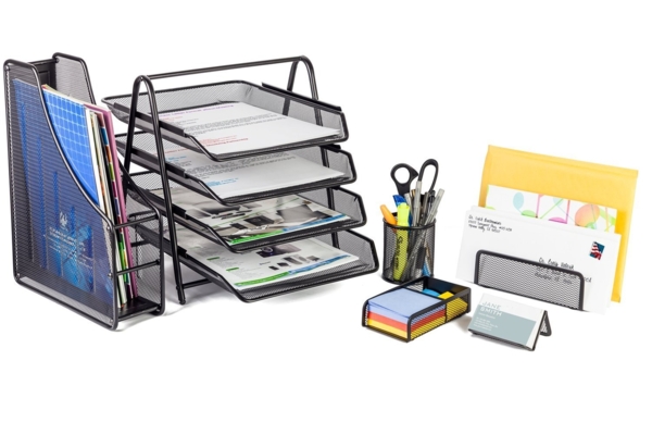 Halter 6 Piece Mesh Office Desk Set