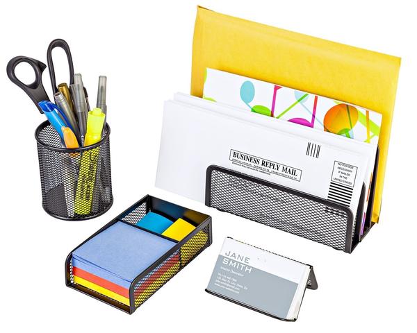 Halter 6 Piece Mesh Office Desk Set