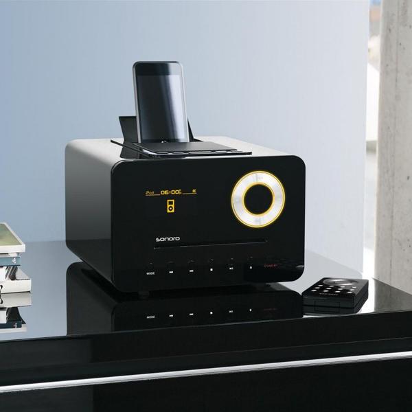 Sort mediaafspiller til smartphone